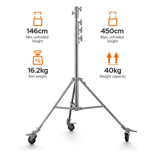Godox SA5045 Heavy-Duty Stand Max 450cm Težina 16kg Nosivost 40kg - 8